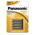 Piles alcalines Panasonic LR03/AAA - 4 pièces