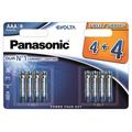 Piles alcalines Panasonic Evolta LR03/AAA - 8 pièces