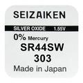 Pile à l'oxyde d'argent Seizaiken 303 SR44SW - 1.55V
