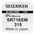 Seizaiken 315 SR716SW Batterie à l'oxyde d'argent - 1.55V