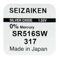 Seizaiken 317 SR516SW Batterie à l'oxyde d'argent - 1.55V