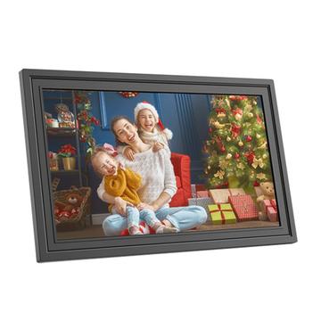 Cadre photo numérique 10.1" WiFi avec commande tactile - 16 Go de stockage - Noir