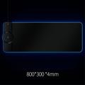 10 Modes d'Eclairage Grand Clavier RGB Light Tapis de Souris avec Chargeur Sans Fil pour Téléphone - Noir/15W