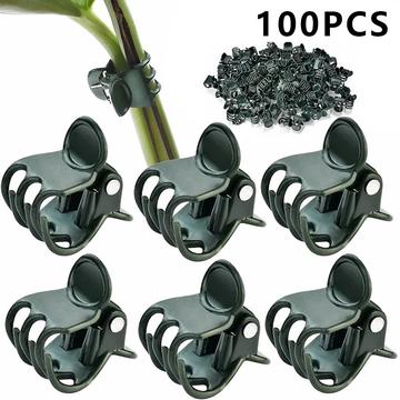 100 Pcs. Clips / pinces en plastique pour plantes de jardin