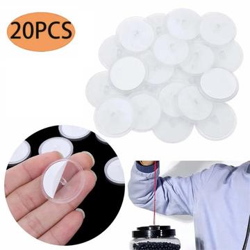20 Pcs. Crochets autocollants pour plafond et mur - Transparente
