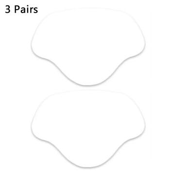 3 Paires de talonnettes pour chaussures et baskets, inserts de talons - 8.5x5.8cm - Blanc