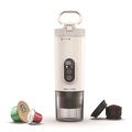 Machine à espresso portable 3-en-1 avec capsules Nespresso/DolceGusto et café en poudre