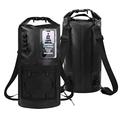 Sac à dos imperméable de 30 litres avec poche transparente tactile pour téléphone - Noir