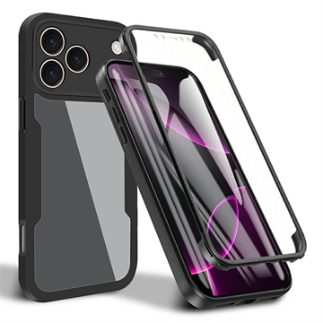 Coque iPhone 17 Pro - Série 360 Protection - Noire / Claire