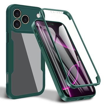 Coque iPhone 17 Pro - Série 360 Protection - Verte / Claire