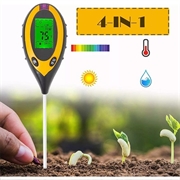 pH-mètre et humidimètre 4-en-1 avec affichage LCD