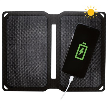 4smarts Foldable Solar Panel - USB-A, 10W - Black