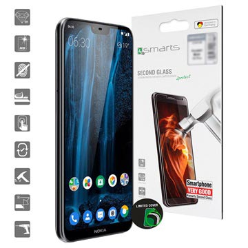 Protecteur d\'Écran Nokia 6.1 Plus 4smarts Second Glass