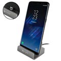 Chargeur de Bureau Universel USB Type-C 4smarts VoltDock - Gris