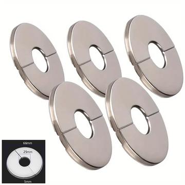 5 Pcs. Couvercle de bride à trou mural rond en acier inoxydable