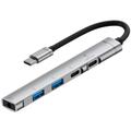 Hub USB-C multifonctionnel 5-en-1 en alliage d'aluminium