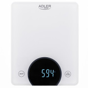 Adler AD 3173w Balance de cuisine - jusqu'à 10kg - LED