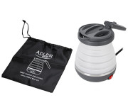 Adler AD 1370UK Bouilloire en plastique 0.6L - silicon travel UK plug