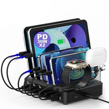 Station de recharge universelle à 6 ports 018-3PD-2 - 110W