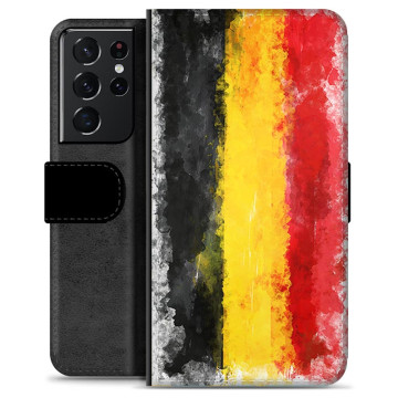 Étui Portefeuille Premium Samsung Galaxy S21 Ultra 5G - Drapeau Allemand