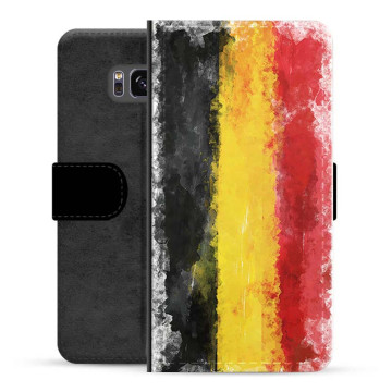 Étui Portefeuille Premium Samsung Galaxy S8 - Drapeau Allemand