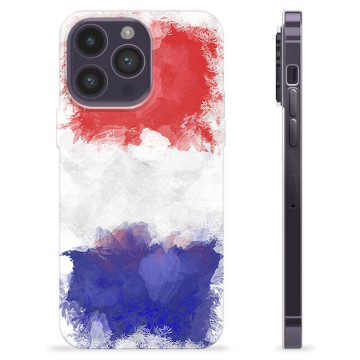 Coque iPhone 14 Pro Max en TPU - Drapeau Français