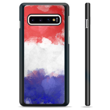 Coque de Protection pour Samsung Galaxy S10 - Drapeau Français