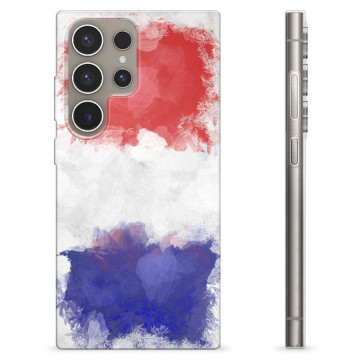 Coque Samsung Galaxy S24 Ultra en TPU - Drapeau Français