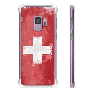 Coque Hybride Samsung Galaxy S9 - Drapeau Suisse