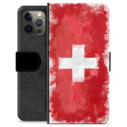 Étui Portefeuille Premium pour iPhone 12 Pro Max - Drapeau Suisse