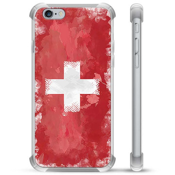 Coque Hybride iPhone 6 Plus / 6S Plus - Drapeau Suisse