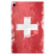 Coque Samsung Galaxy Tab S6 Lite en TPU - Drapeau Suisse