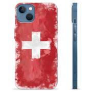 Coque iPhone 13 en TPU - Drapeau Suisse