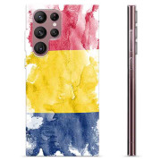 Coque Samsung Galaxy S22 Ultra 5G en TPU - Drapeau Roumain