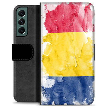 Étui Portefeuille Premium Samsung Galaxy S22+ 5G - Drapeau Roumain