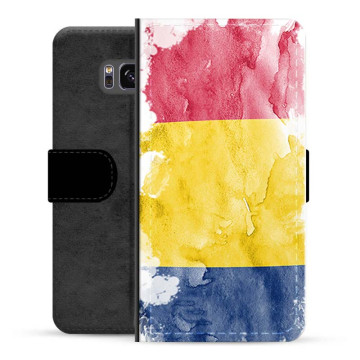 Étui Portefeuille Premium Samsung Galaxy S8+ - Drapeau Roumain