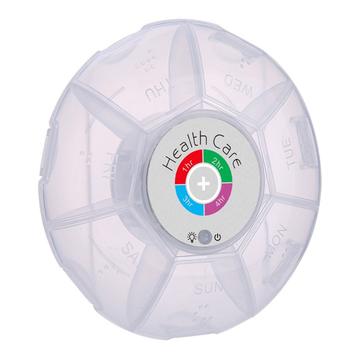 Pilulier intelligent 7 jours avec 5 alarmes programmables - Gris