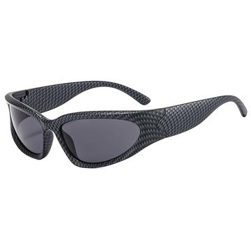 Lunettes de soleil de vitesse des années 90 pour hommes et femmes - UV400 - Noir
