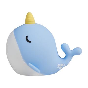 A044 Veilleuse en silicone Narwhal - Contrôle par tapotement, USB-C