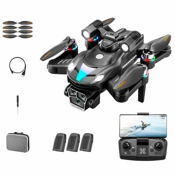 A168 Drone RC sans balais avec double caméra 8K et flux optique - Noir