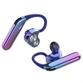 Écouteurs Bluetooth Stéréo Étanches AIPAO X6 TWS - IP67 - Violet / Bleu Métallique