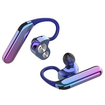 Écouteurs Bluetooth Stéréo Étanches AIPAO X6 TWS - IP67 - Violet / Bleu Métallique