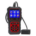 Scanner OBD2 AT500 - Outil de diagnostic automobile avec écran TFT 2.4" - Noir / Rouge