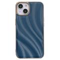 Coque iPhone 14 Plus en TPU Revêtue Série Abstract - Bleu