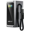 Batterie externe Acefast M33 20000mAh avec écran TFT de 4,9 cm et câble USB-C - 100W - Gris