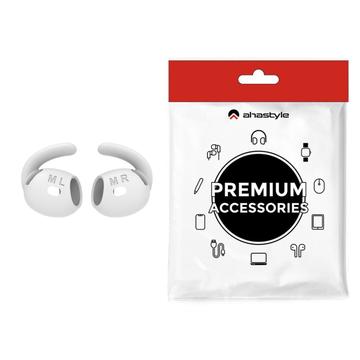 AirPods 4 Ahastyle PT60-4 Crochets d\'oreille en silicone - blanc