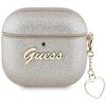Étui AirPods 4 Guess Metallic Script Charm - Or