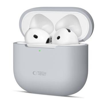 Étui en silicone AirPods 4 Tech-Protect - Crayon Gris