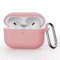Étui AirPods Pro 3 en Silicone avec Mousqueton - Rose