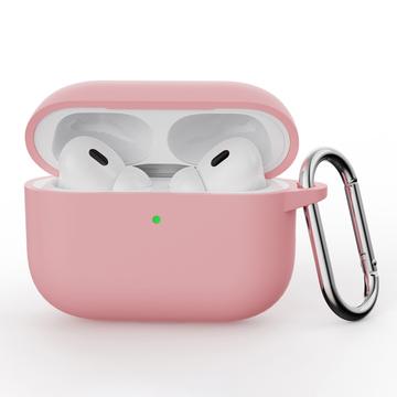 Étui AirPods Pro 3 en Silicone avec Mousqueton - Rose